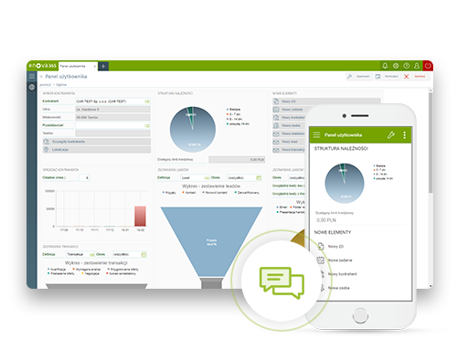 system erp enova365 BI - screen