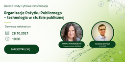 webinar Organizacje Pożytku Publicznego - technologia w służbie publicznej