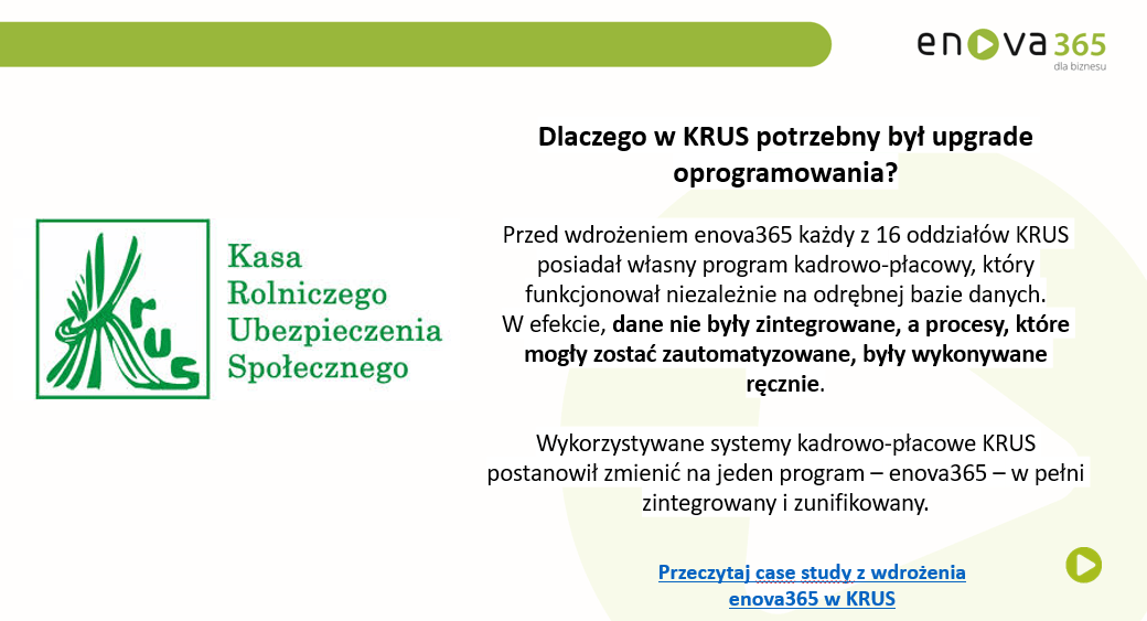 Case study enova365 i KRUS