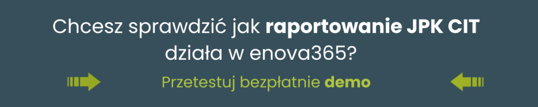 Raportowanie JPK CIT